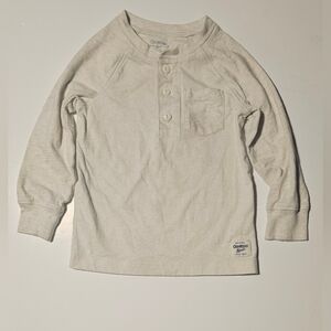 OshKosh B'gosh Cream Long Sleeve Shirt Size 2T